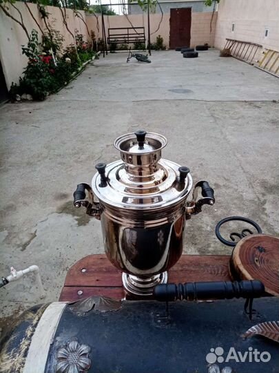 Самовар советский на дровах