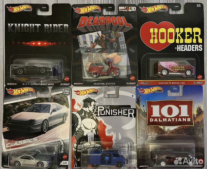 Hot wheels delorean, hot wheels bmw, deadpool и др