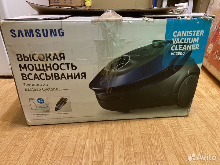 Пылесос с контейнером новый samsung