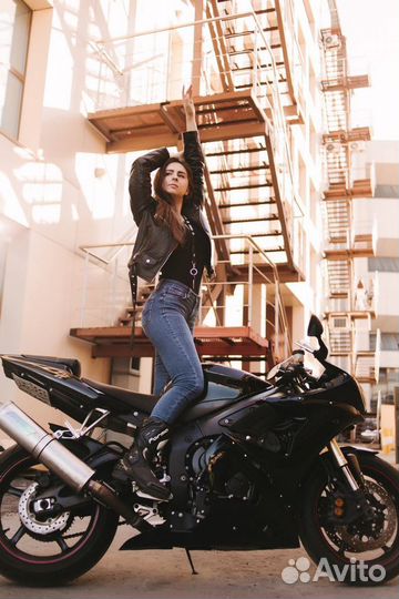 Фотосессия на мотоцикле