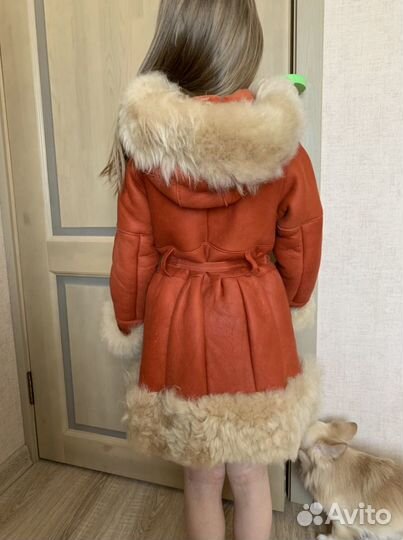 Дубленка для девочки 116-125
