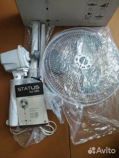 Вентилятор напольный status, 38 Вт