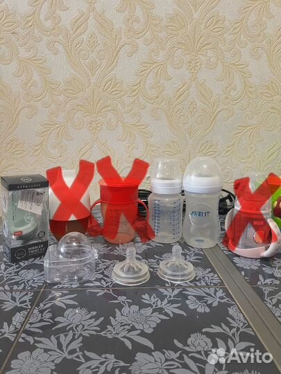 Бутылочки: Avent, heorshe, Nuk