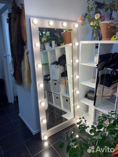 Гримёрное зеркало с лампочками 175/80
