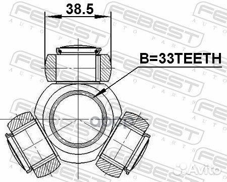 Трипоид 33X38.05,ford mondeo GE 2000-2007 EU