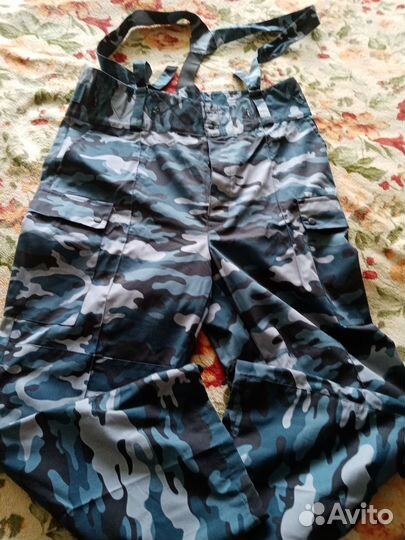 Брюки камуфляжные с меховым подкладом