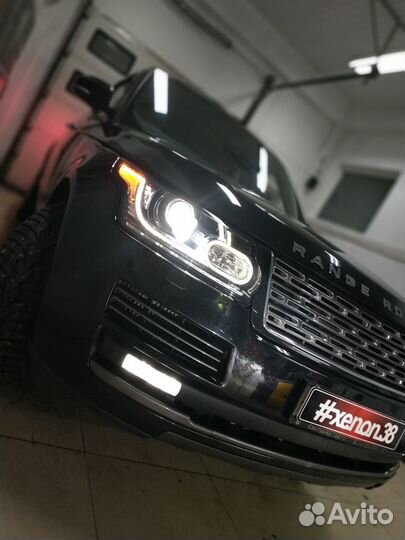 Range Rover светодиодные линзы MTF, замена