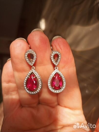 Серьги серебро