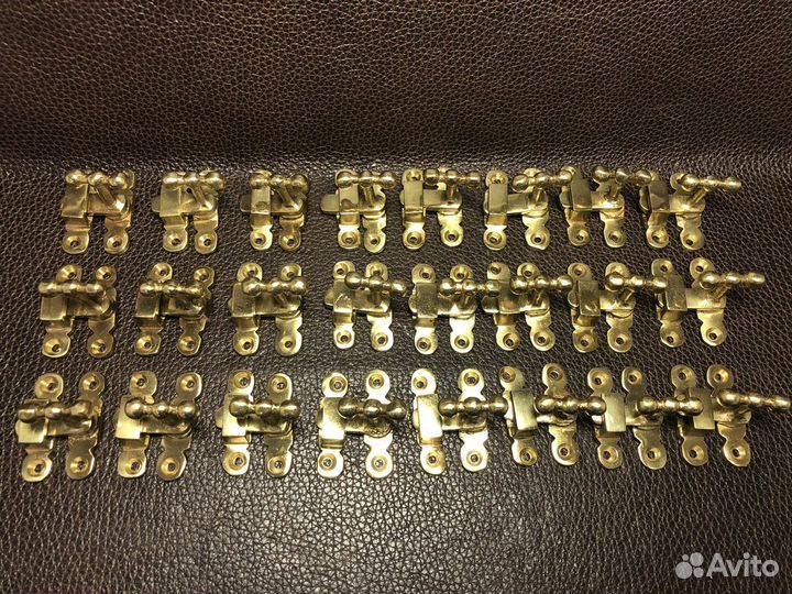 Старинные маленькие форточные завёртки. Латунь