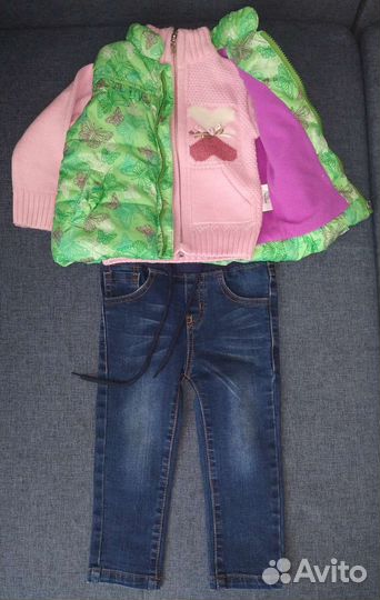 Пакет вещей на девочку 80 размер