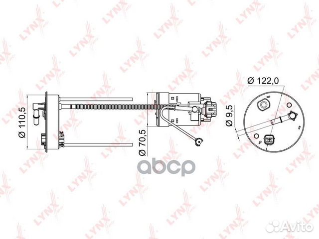 Фильтр топливный LF950M lynxauto