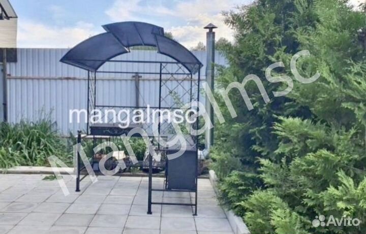 Мангал с печью под казан