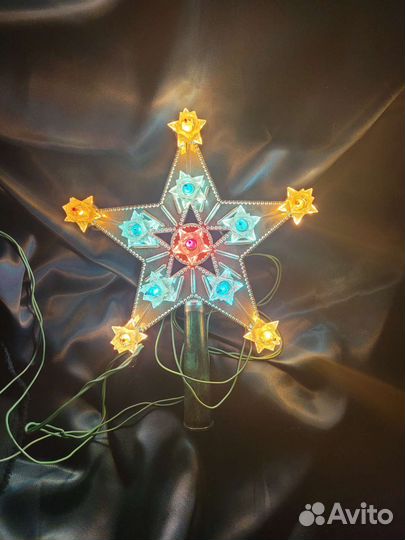 Звезда на елку ссср. Гирлянда