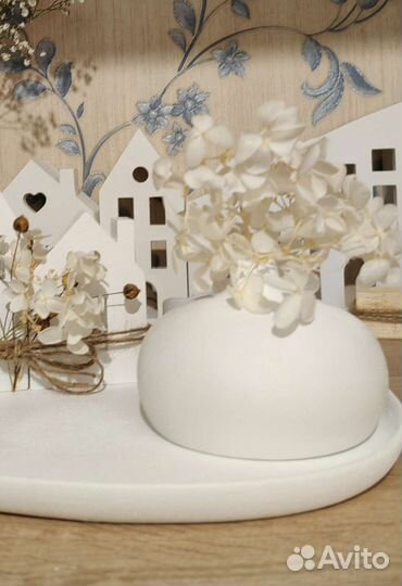 Силиконовая форма ваза круглая мини