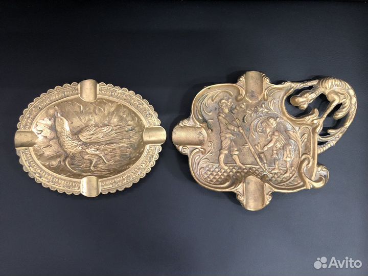 Пепельница бронзовая