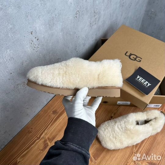 Женские Ugg Hailey Fluff Slippers Natural