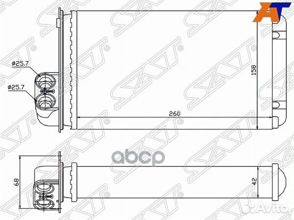 Радиатор отопителя салона renault scenic 96-03