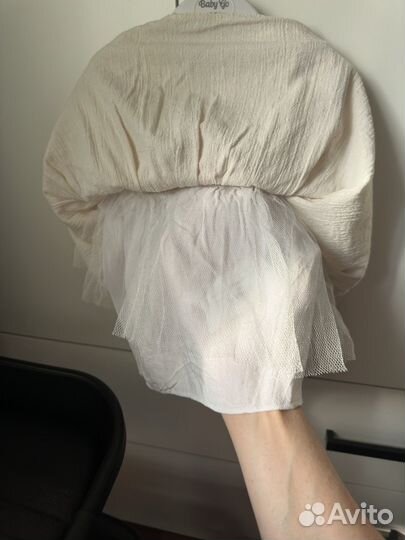 Платье для девочки 68 74 лен