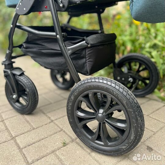 Коляска Alis Berta 3в1 изумрудная