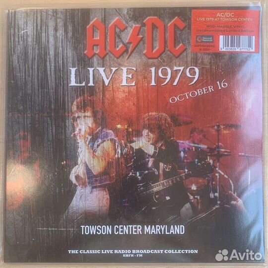 Виниловая пластинка AC/DC - Live 1979 - Towson Center (Red Marble Vinyl 2LP)