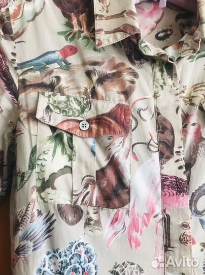 Платье сафари 44 46 хлопок