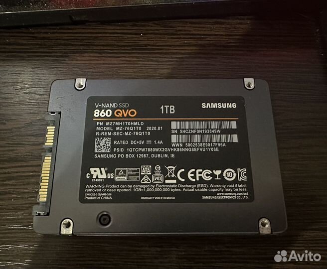 Samsung 860 QVO 1000gb ssd