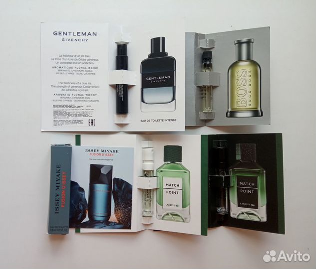 Пробники парфюма Kenzo, Givenchy