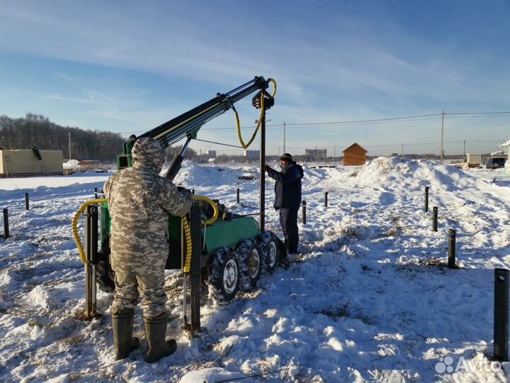 Винтовые сваи с установкой под ключ