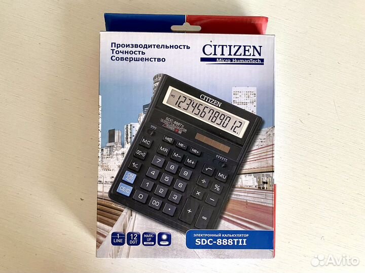 Калькулятор Citizen sdc-888TII