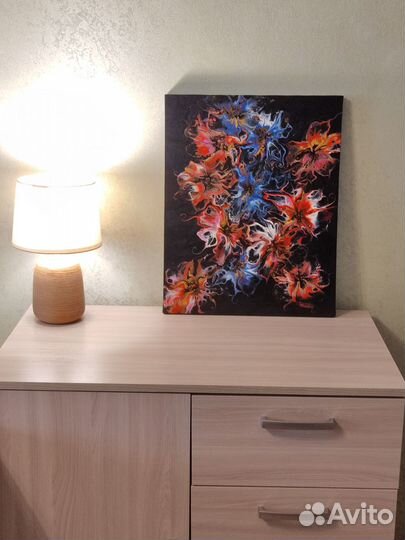 Картина в интерьер акрил абстракция 40х50