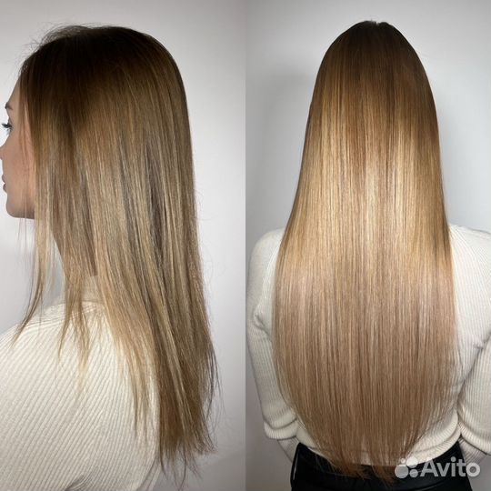 Наращивание натуральных волос