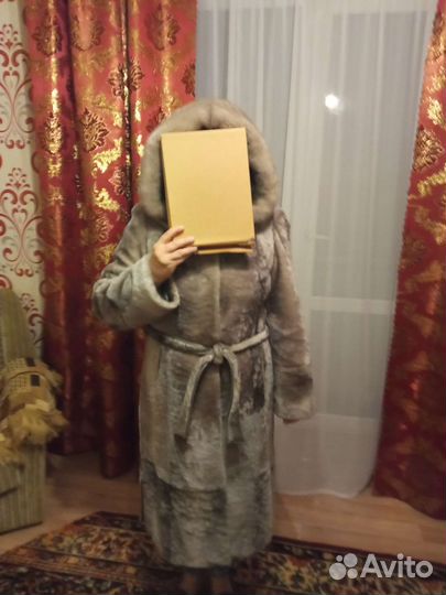 Мутоновая шуба размер 48