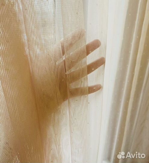 Розовая тюль IKEA