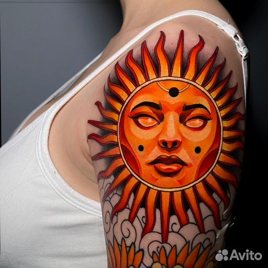 Цветные тату