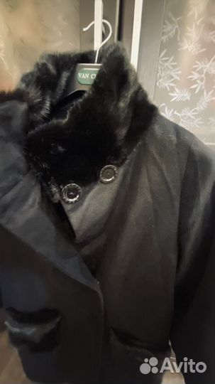 Пальто черное 42-44