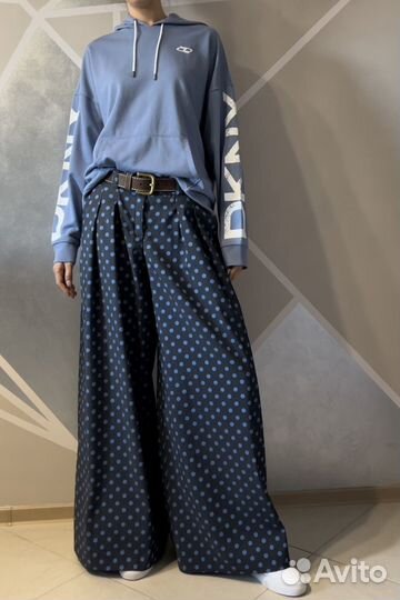 Брюки женские широкие палаццо 48