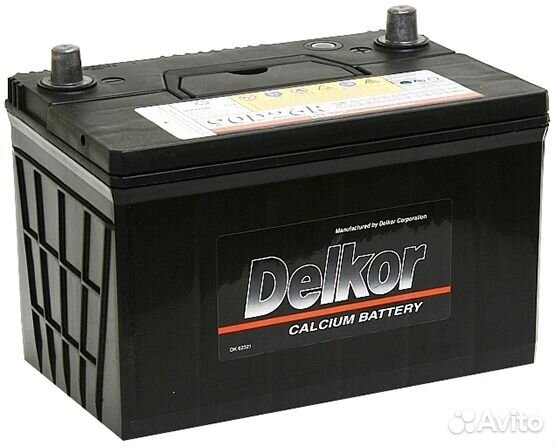 Аккумулятор Delkor 90 Ач 105D31 обратн. полярность