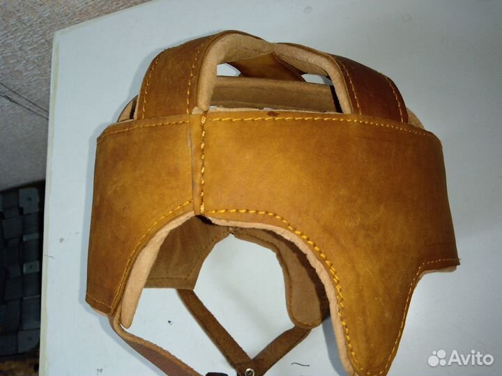 Шлем хоккейный (кожаный)