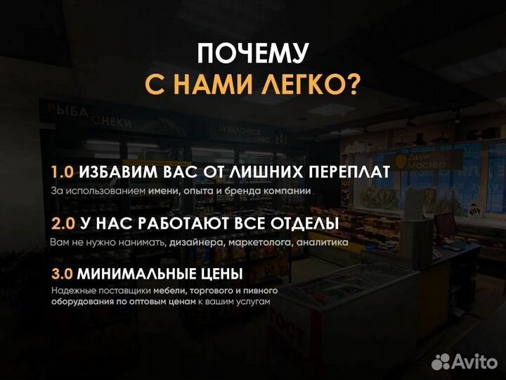 Пивной магазин по франшизе. Откроем за 1 мес