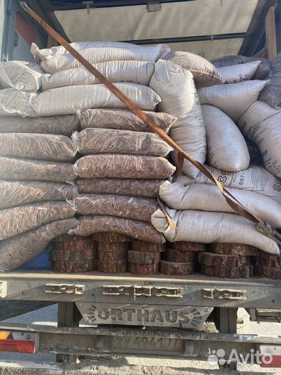 Мульча кора сибирской лиственницы