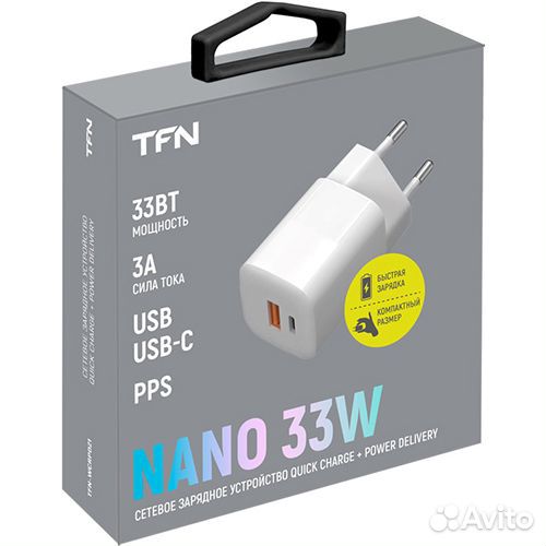 Зарядное устройство TFN wcrpd21 PD 33W White