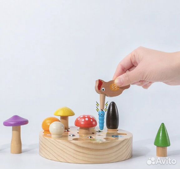 Магнитная рыбалка Грибочки и червячки