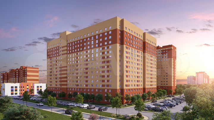 2-к. квартира, 54,3 м², 1/16 эт.