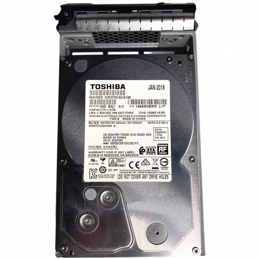 [CW76M] Жесткий Диск Dell 1tb Sata3 3,5" Hdd Cw76m