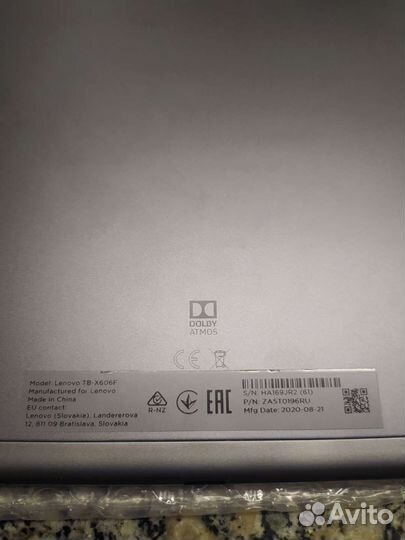 Корпус планшета Lenovo Tab M10 Plus TB-X606F