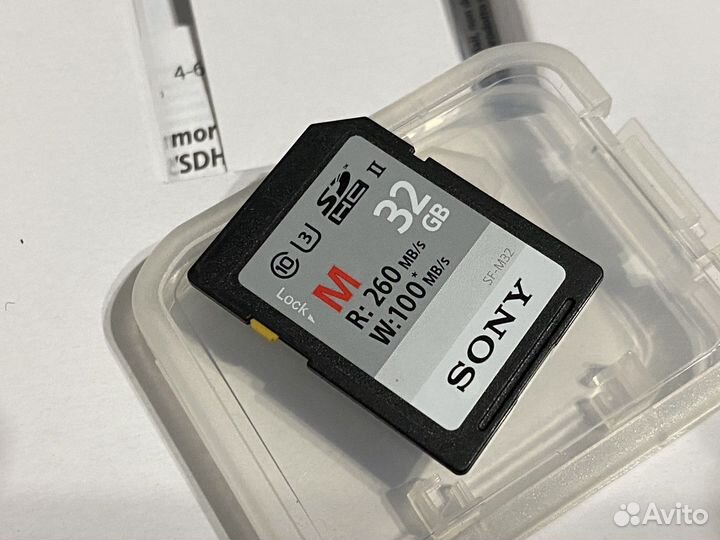 Карта памяти SD 32 GB sony