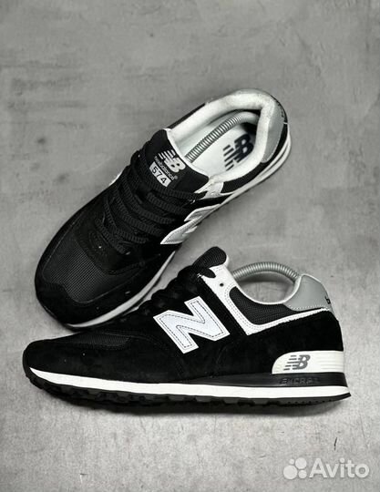 Кроссовки New Balance 574 white black