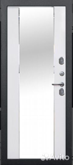 Входная дверь с терморазрывом с зеркалом