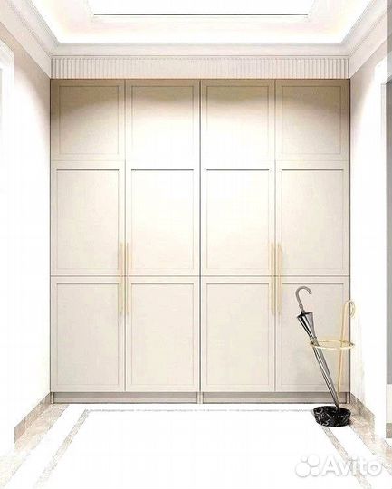 Встроенные шкафы в классическом стиле под заказ