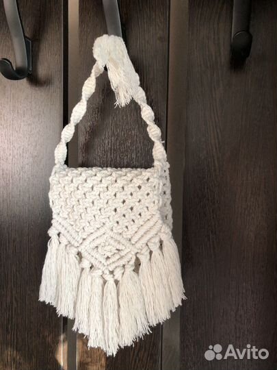 Сумочка в технике макраме